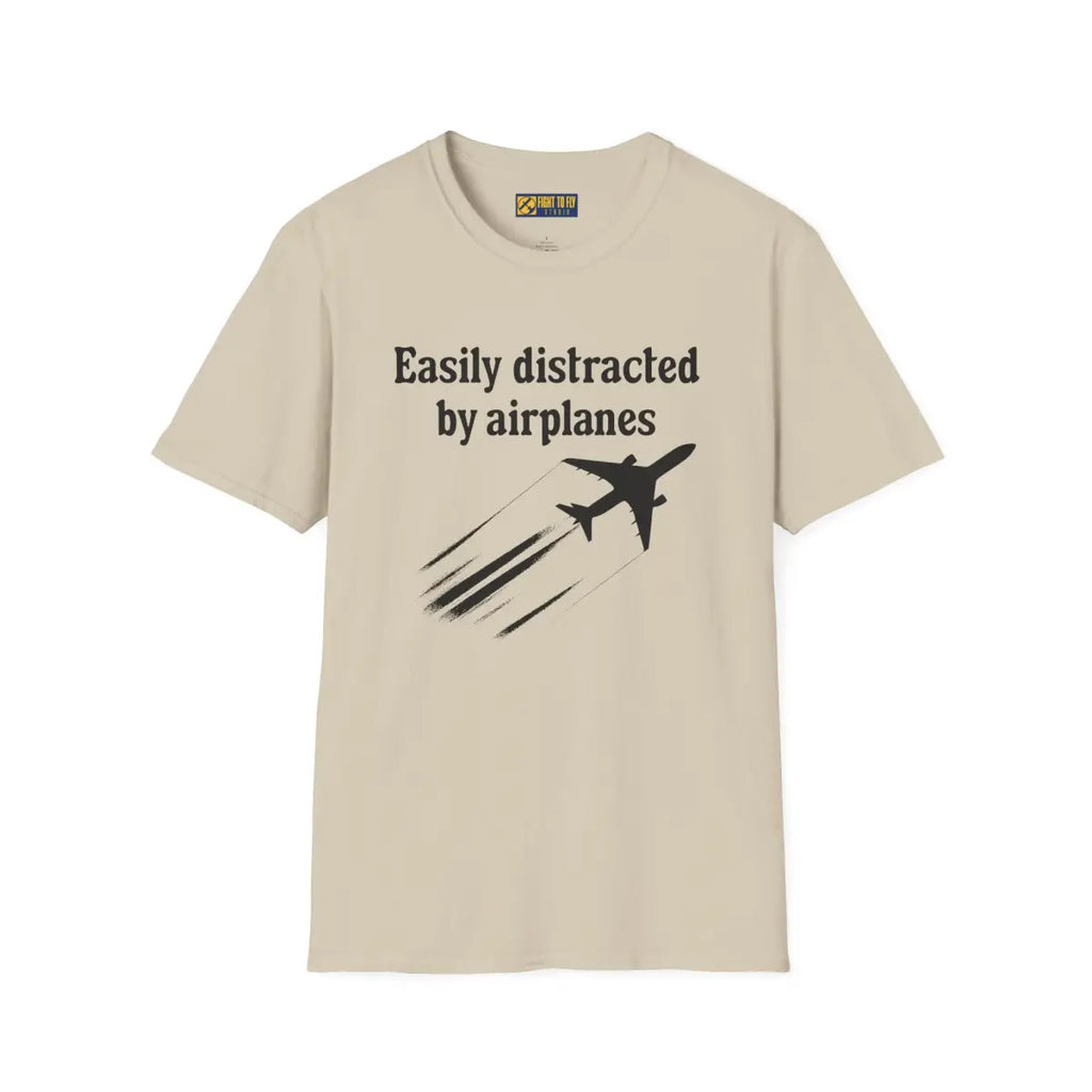 Easily Distracted by Airplanes - T-Shirt - Pilot gifts - WWII warbird t-shirt