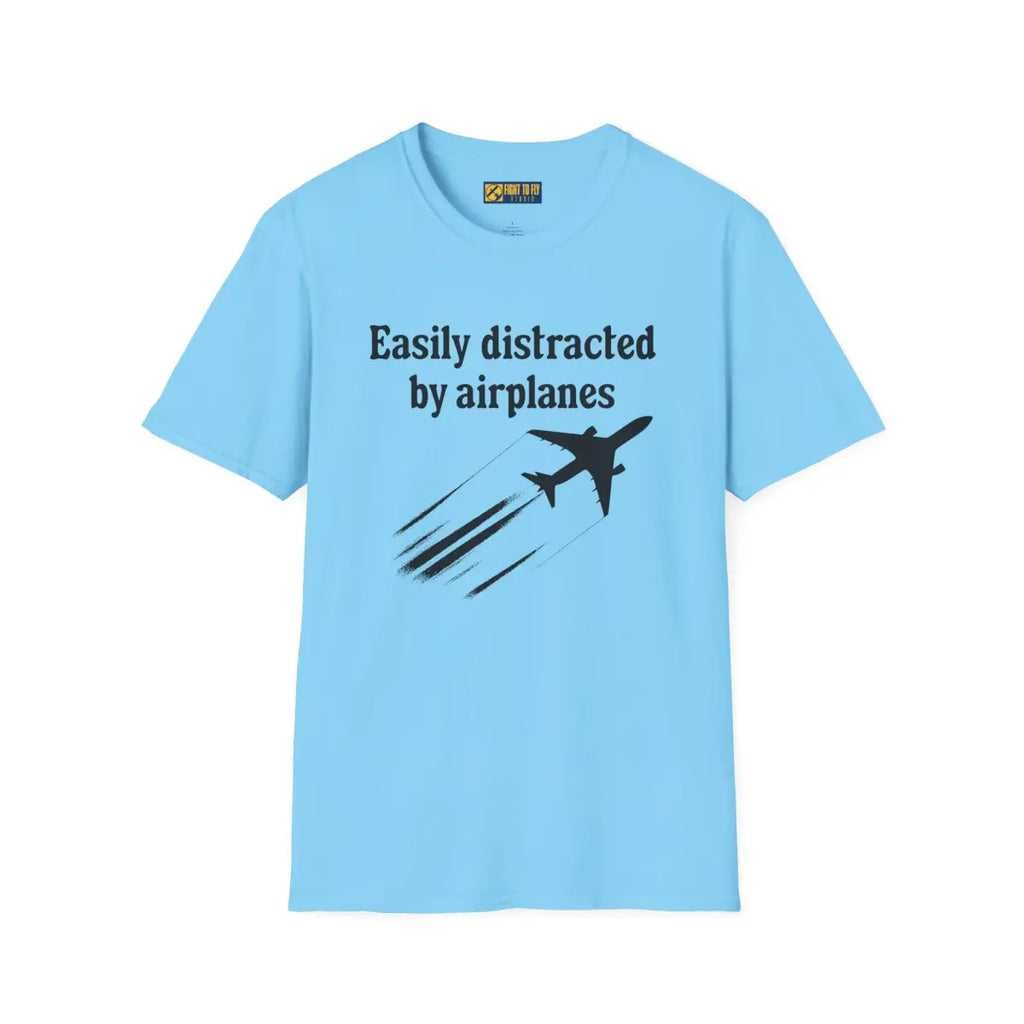 Easily Distracted by Airplanes - T-Shirt - Pilot gifts - WWII warbird t-shirt
