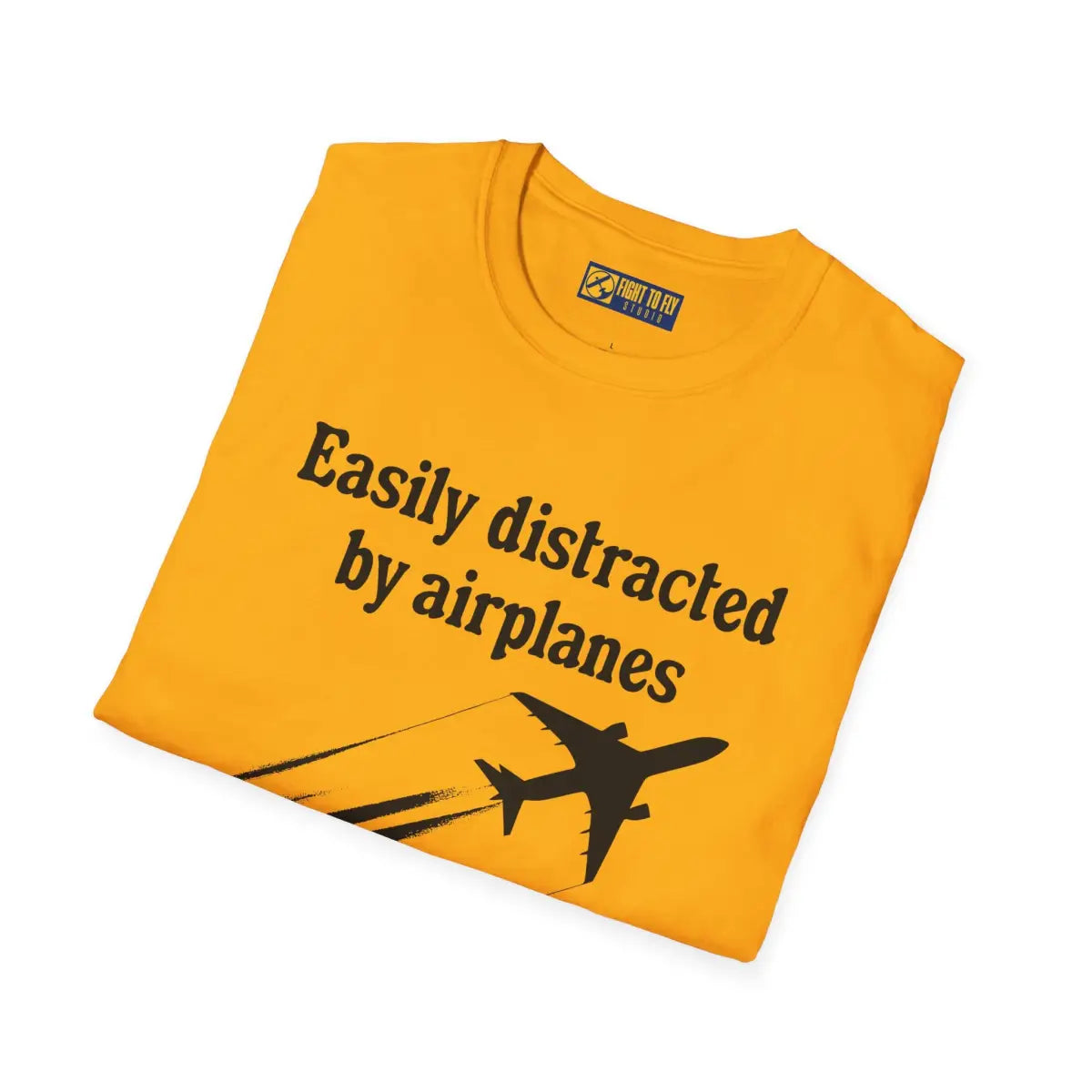 Easily Distracted by Airplanes - T-Shirt - Gifts for pilots - Aviation apparel