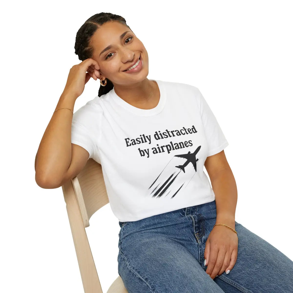 Easily Distracted by Airplanes - T-Shirt - Pilot gifts - WWII warbird t-shirt