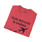 Easily Distracted by Airplanes - T-Shirt - Pilot gifts - WWII warbird t-shirt