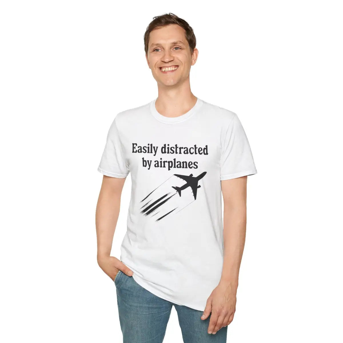 Easily Distracted by Airplanes - T-Shirt - Pilot gifts - WWII warbird t-shirt