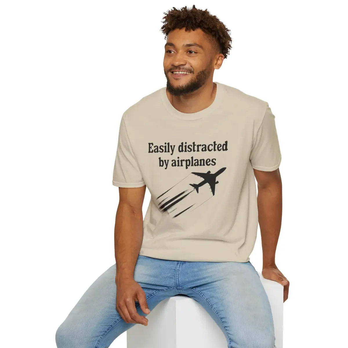 Easily Distracted by Airplanes - T-Shirt - Gifts for pilots - Aviation apparel