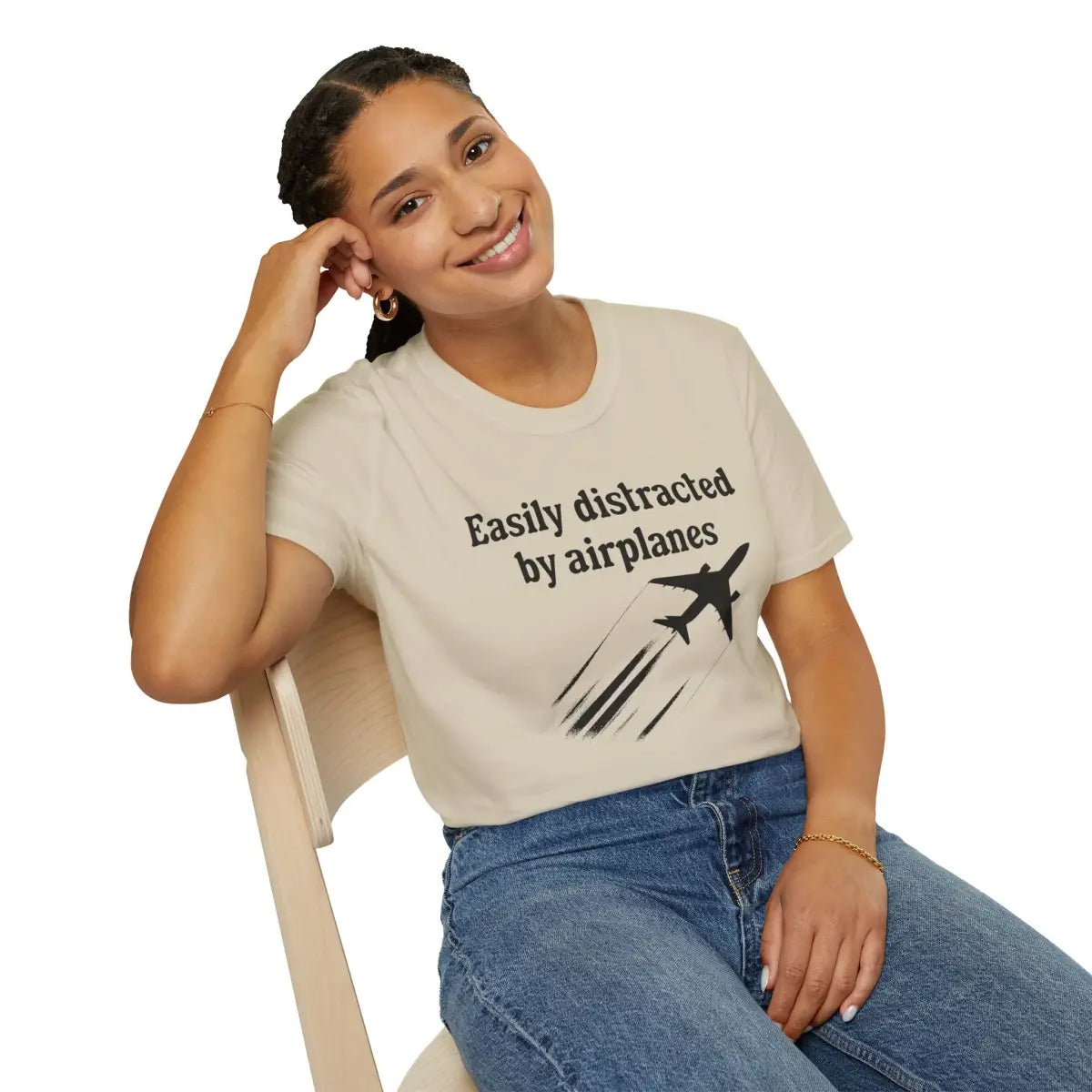 Easily Distracted by Airplanes - T-Shirt - Pilot gifts - WWII warbird t-shirt