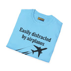 Easily Distracted by Airplanes - T-Shirt - Pilot gifts - WWII warbird t-shirt