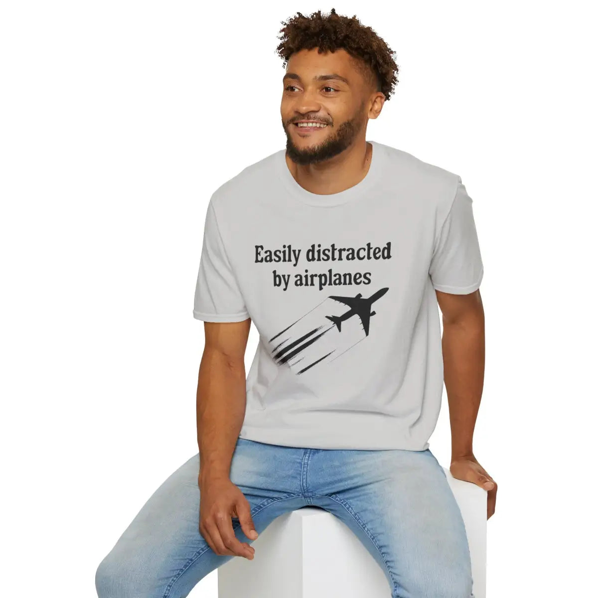 Easily Distracted by Airplanes - T-Shirt - Gifts for pilots - Aviation apparel