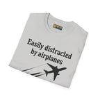 Easily Distracted by Airplanes - T-Shirt - Pilot gifts - WWII warbird t-shirt
