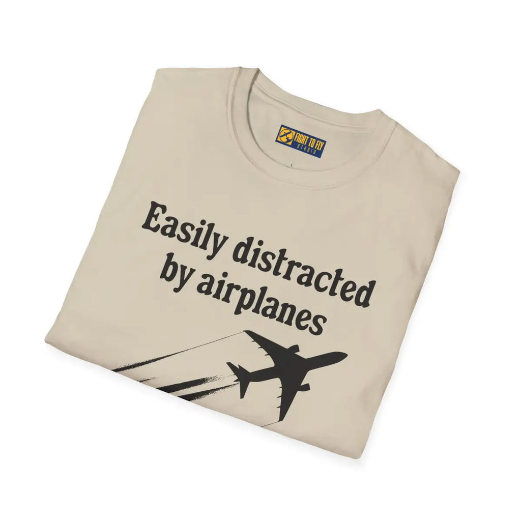 Easily Distracted by Airplanes - T-Shirt - Pilot gifts - WWII warbird t-shirt