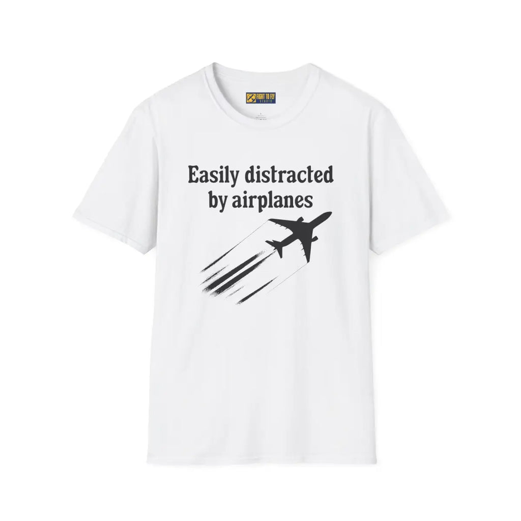 Easily Distracted by Airplanes - T-Shirt - Pilot gifts - WWII warbird t-shirt