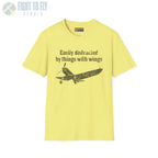 Easily Distracted by Things with Wings Tee - T-Shirt - Pilot gifts - WWII warbird t-shirt