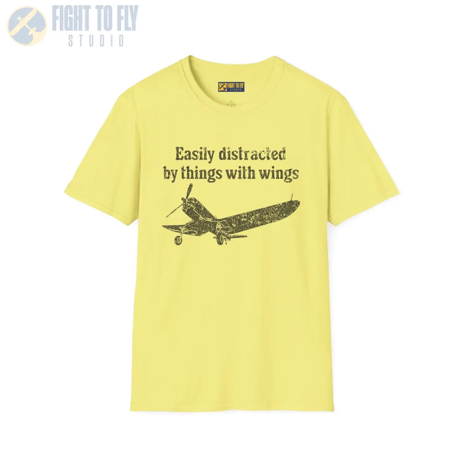 Easily Distracted by Things with Wings Tee - T-Shirt - Pilot gifts - WWII warbird t-shirt
