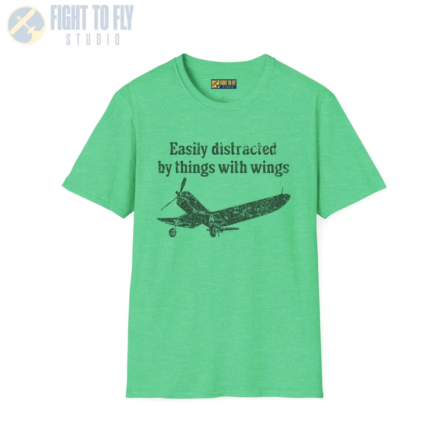 Easily Distracted by Things with Wings Tee - T-Shirt - Pilot gifts - WWII warbird t-shirt