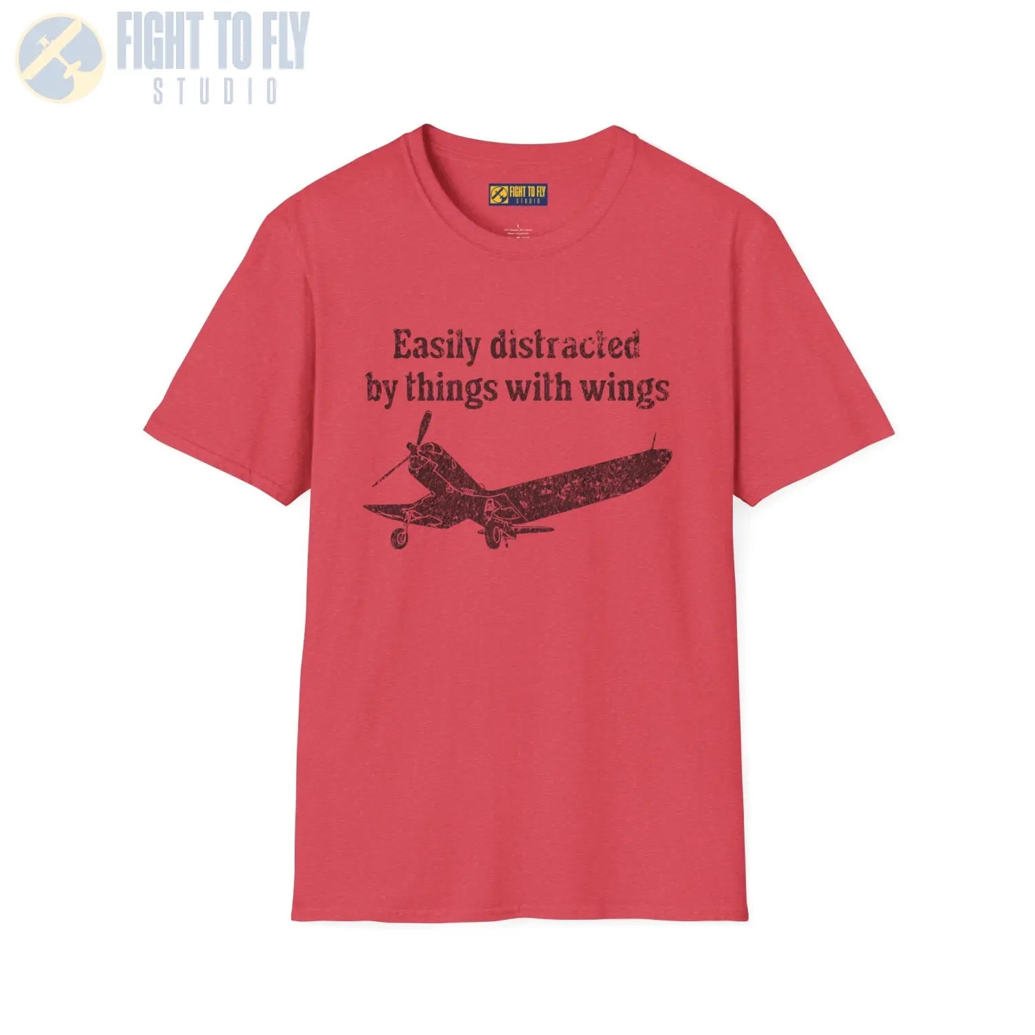 Easily Distracted by Things with Wings Tee - T-Shirt - Pilot gifts - WWII warbird t-shirt