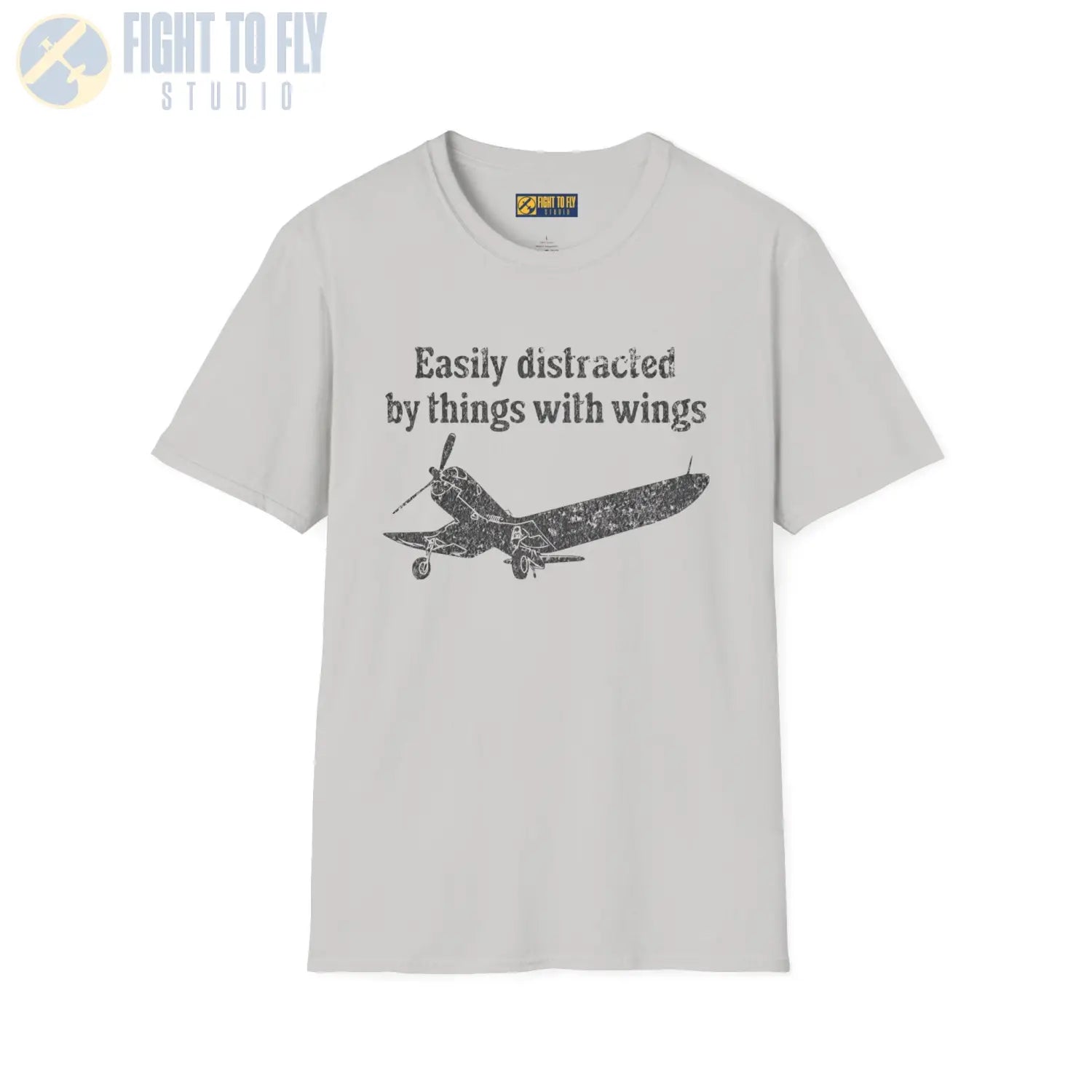 Easily Distracted by Things with Wings Tee - T-Shirt - Pilot gifts - WWII warbird t-shirt