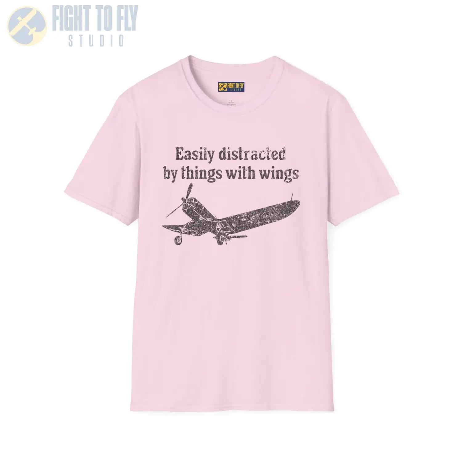 Easily Distracted by Things with Wings Tee - T-Shirt - Pilot gifts - WWII warbird t-shirt