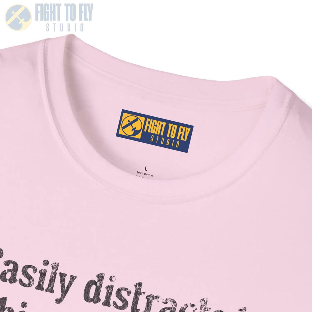 Easily Distracted by Things with Wings Tee - T-Shirt - Pilot gifts - WWII warbird t-shirt