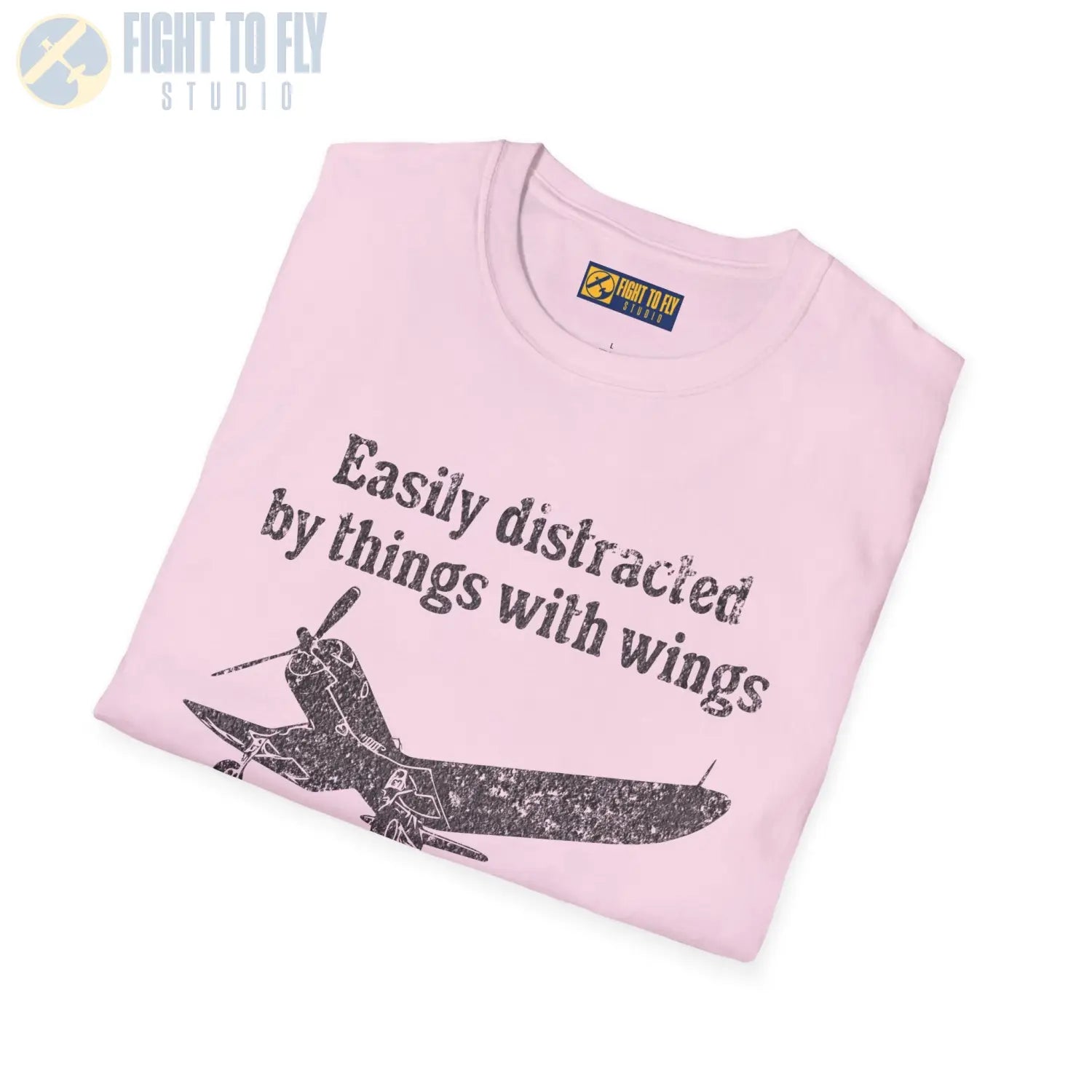 Easily Distracted by Things with Wings Tee - T-Shirt - Pilot gifts - WWII warbird t-shirt
