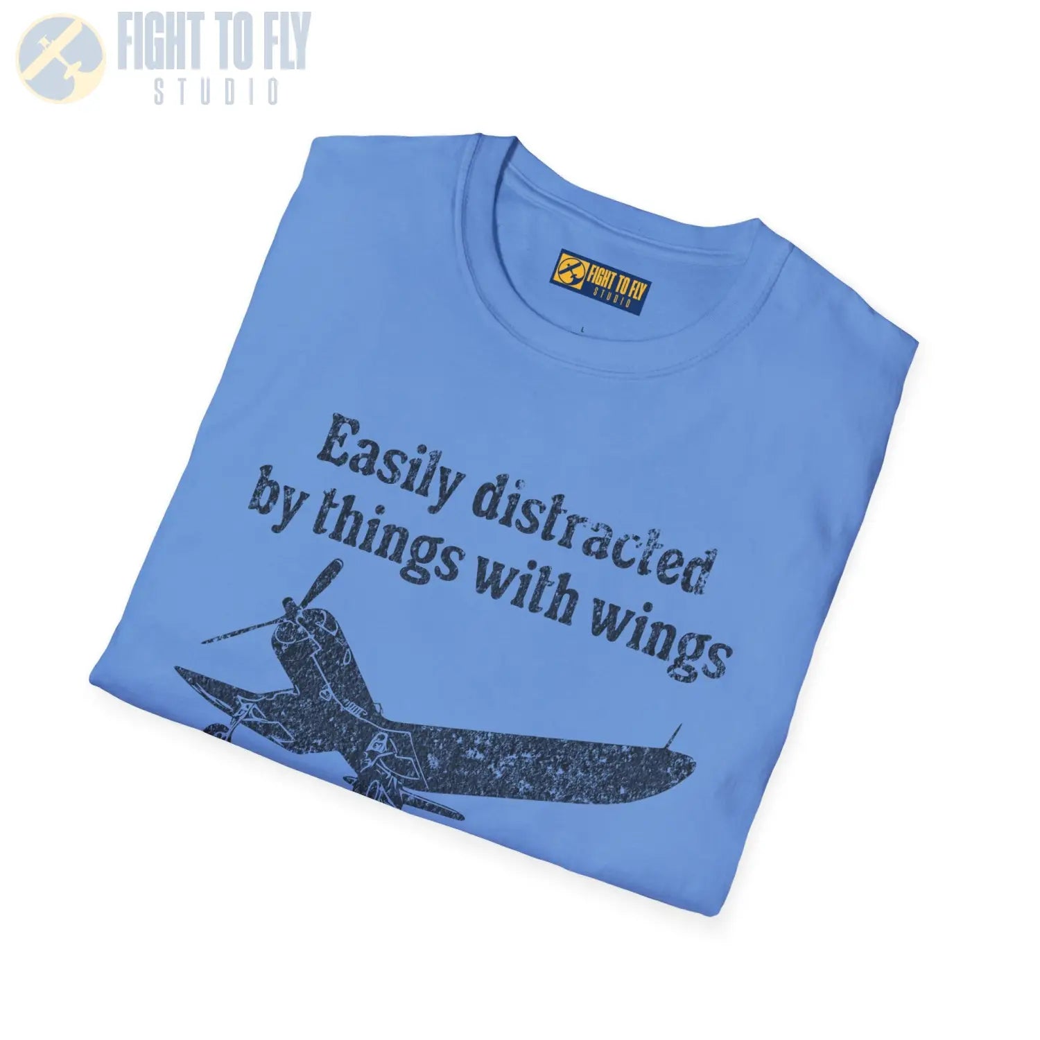 Easily Distracted by Things with Wings Tee - T-Shirt - Pilot gifts - WWII warbird t-shirt