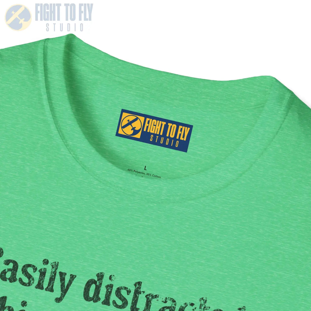 Easily Distracted by Things with Wings Tee - T-Shirt - Pilot gifts - WWII warbird t-shirt