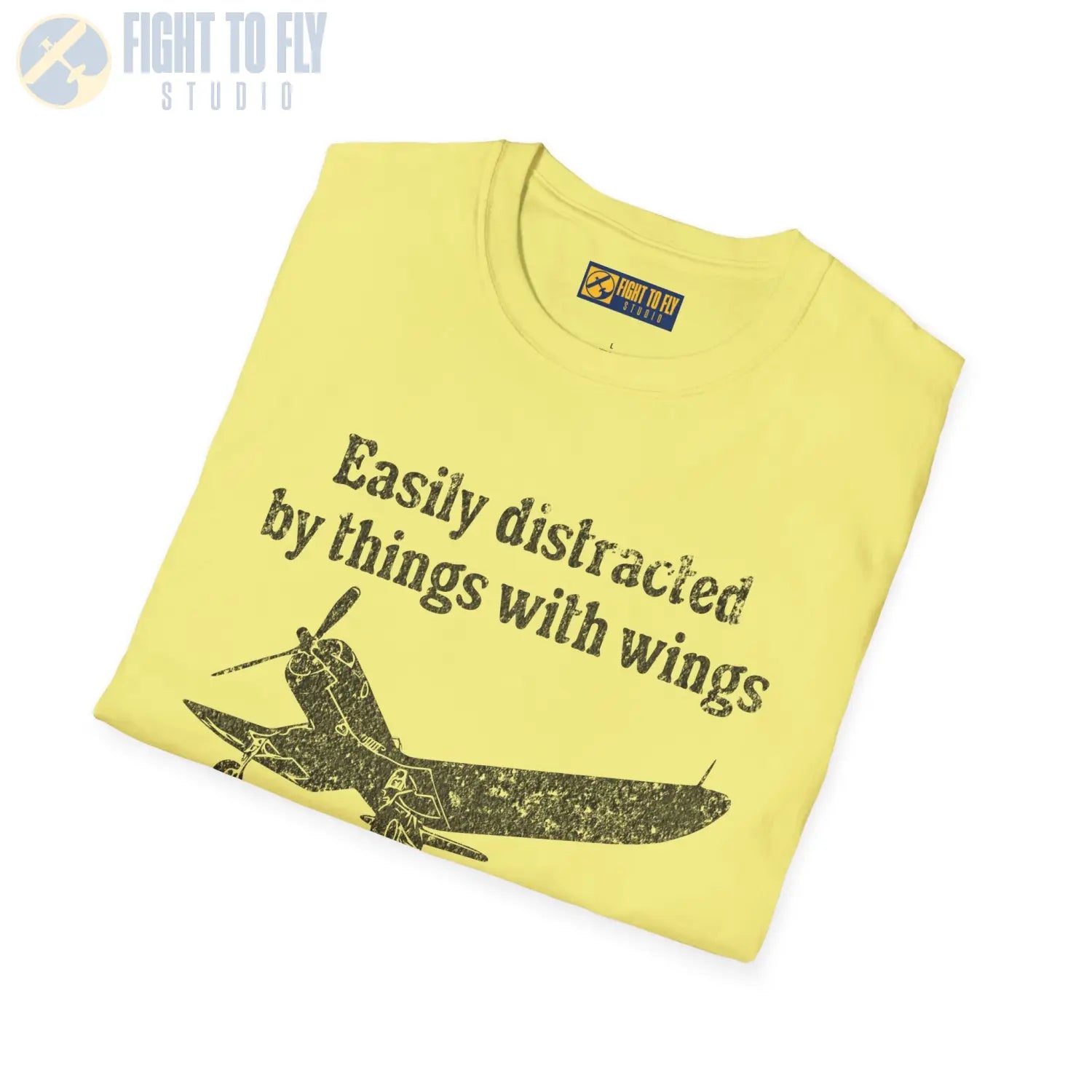 Easily Distracted by Things with Wings Tee - T-Shirt - Pilot gifts - WWII warbird t-shirt