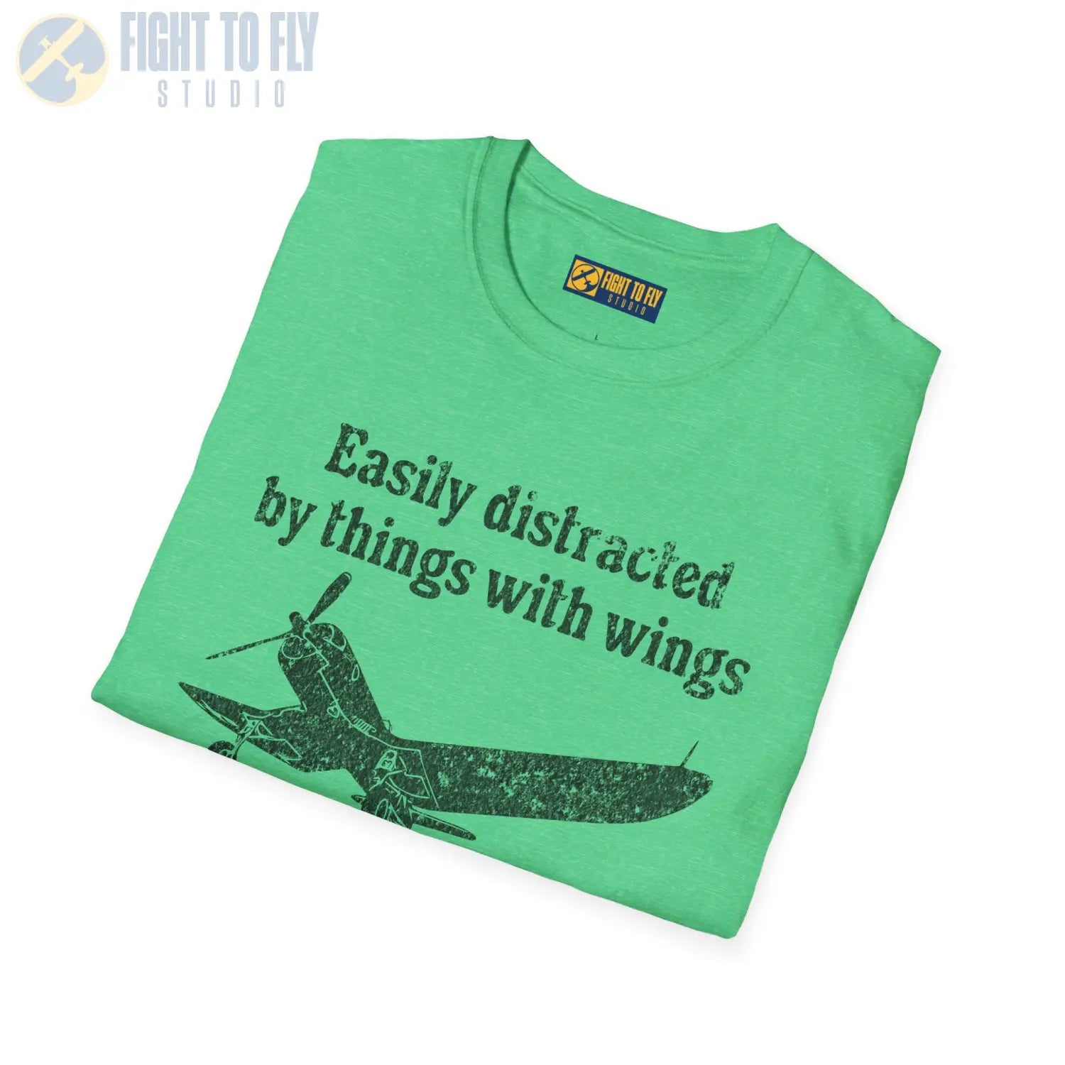 Easily Distracted by Things with Wings Tee - T-Shirt - Pilot gifts - WWII warbird t-shirt