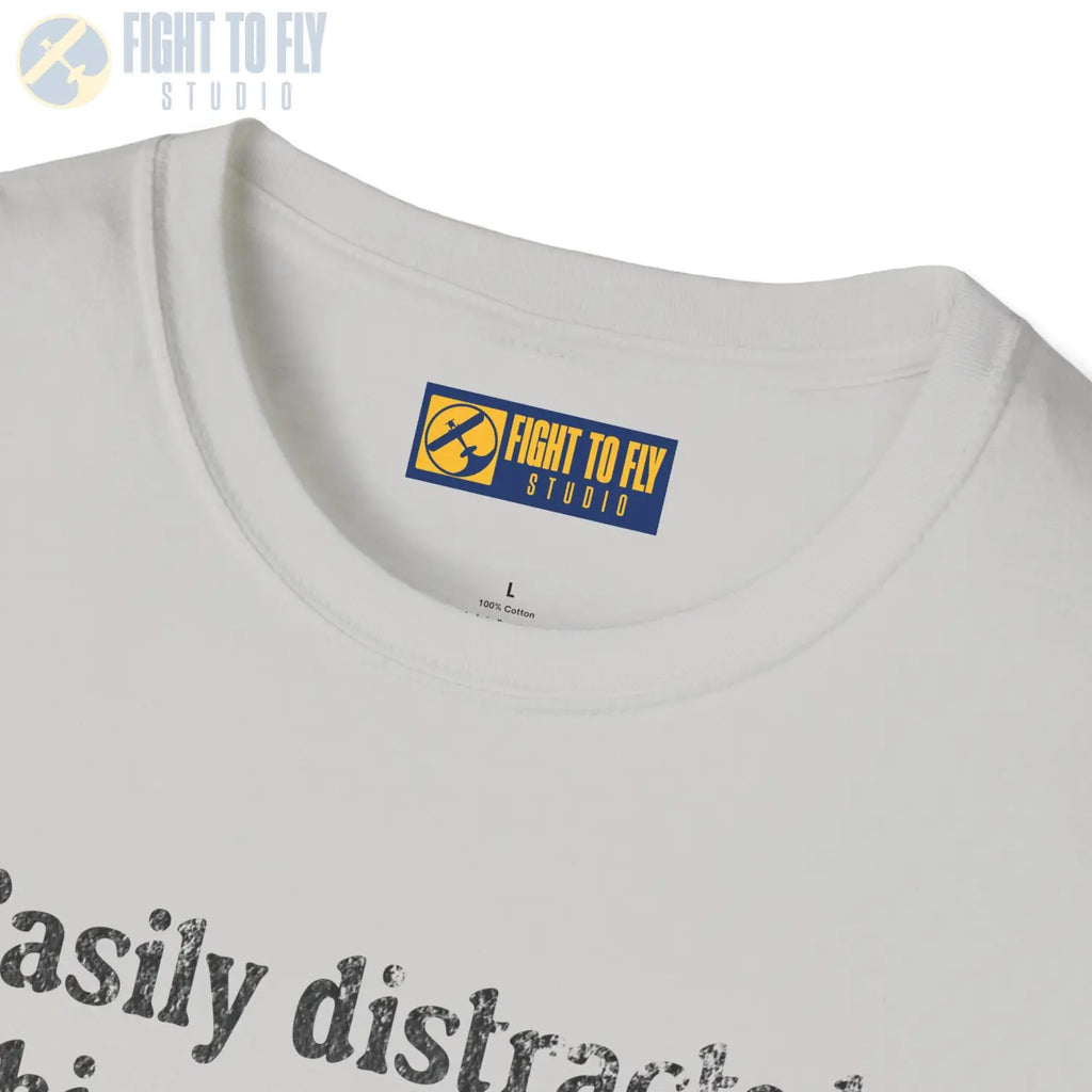 Easily Distracted by Things with Wings Tee - T-Shirt - Pilot gifts - WWII warbird t-shirt