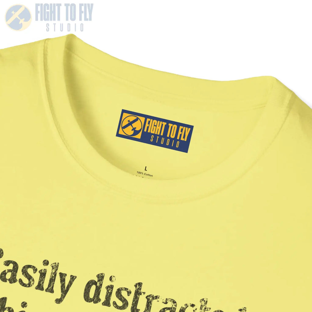 Easily Distracted by Things with Wings Tee - T-Shirt - Pilot gifts - WWII warbird t-shirt