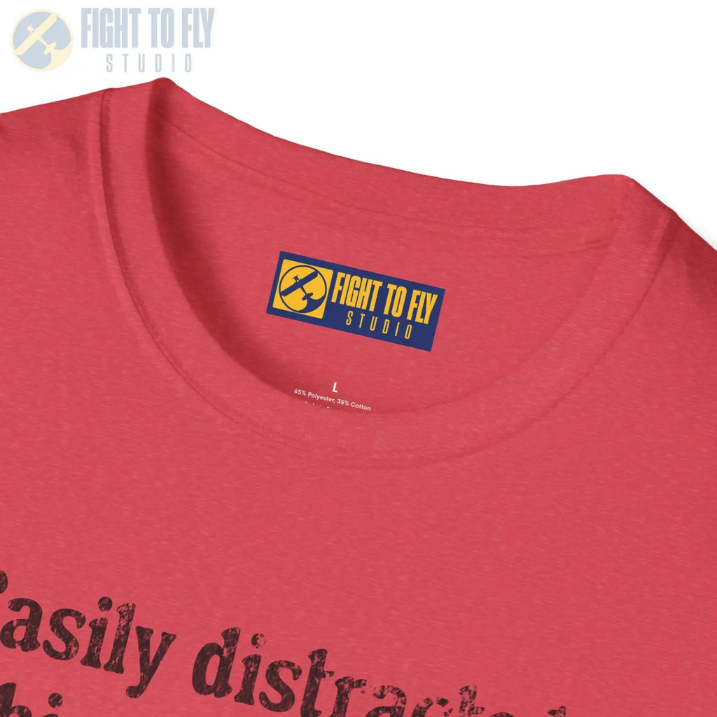 Easily Distracted by Things with Wings Tee - T-Shirt - Pilot gifts - WWII warbird t-shirt