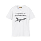 Easily Distracted by Things with Wings Tee - T-Shirt - Pilot gifts - WWII warbird t-shirt