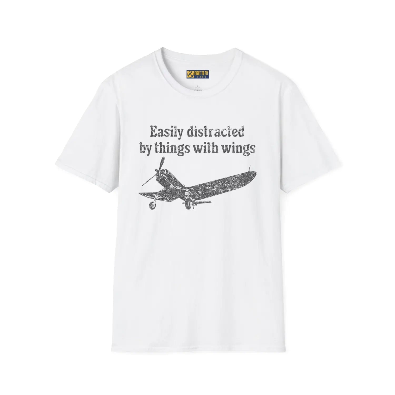 Easily Distracted by Things with Wings Tee - T-Shirt - Pilot gifts - WWII warbird t-shirt