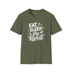 Eat Sleep Fly Repeat – Pilot Routine Aviation Shirt - T-Shirt - gifts - WWII warbird t-shirt
