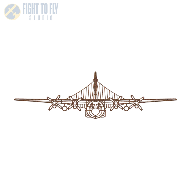 EC-130H Die Cut Metal Wall Art - Sign - Pilot gifts - WWII warbird t-shirt