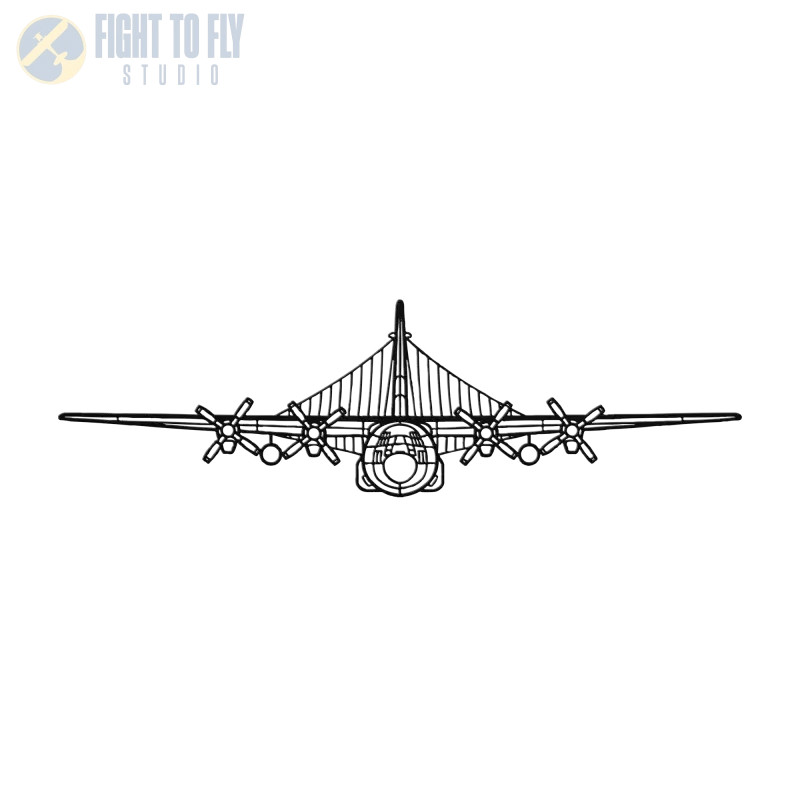 EC-130H Die Cut Metal Wall Art - Sign - Pilot gifts - WWII warbird t-shirt