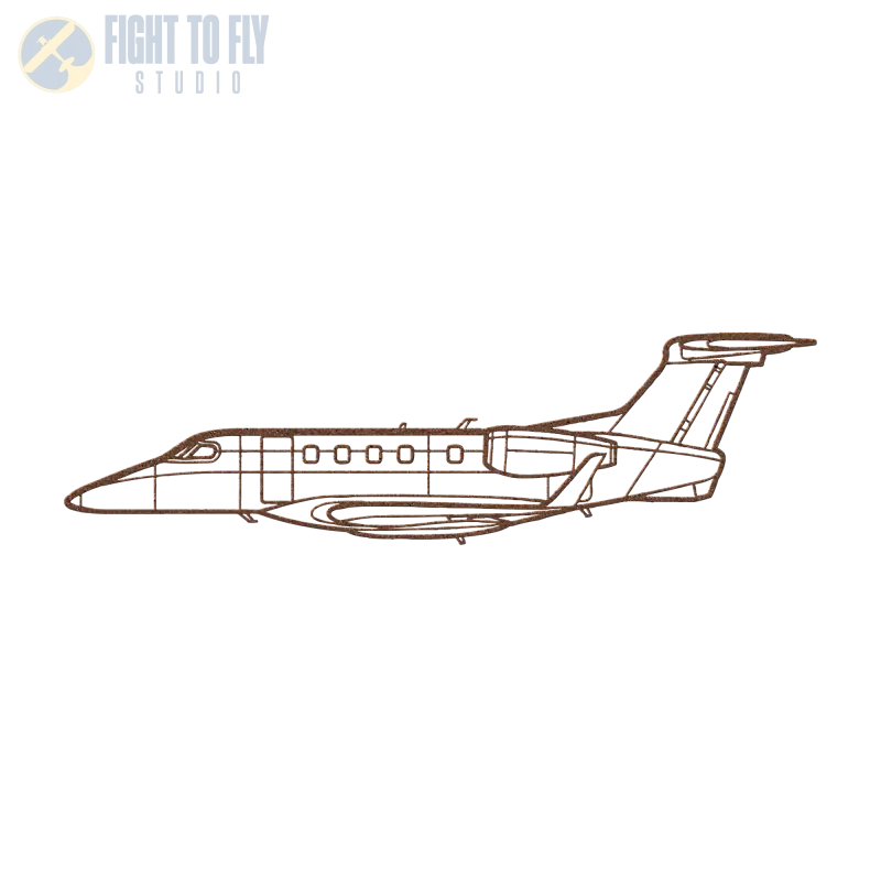 EMB-505 Die Cut Metal Wall Art - Sign - Pilot gifts - WWII warbird t-shirt