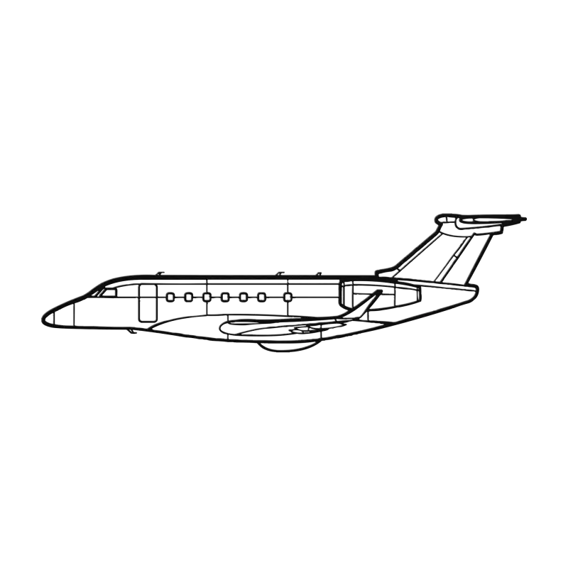 EMB-550 Die Cut Metal Wall Art - Sign - Pilot gifts - WWII warbird t-shirt