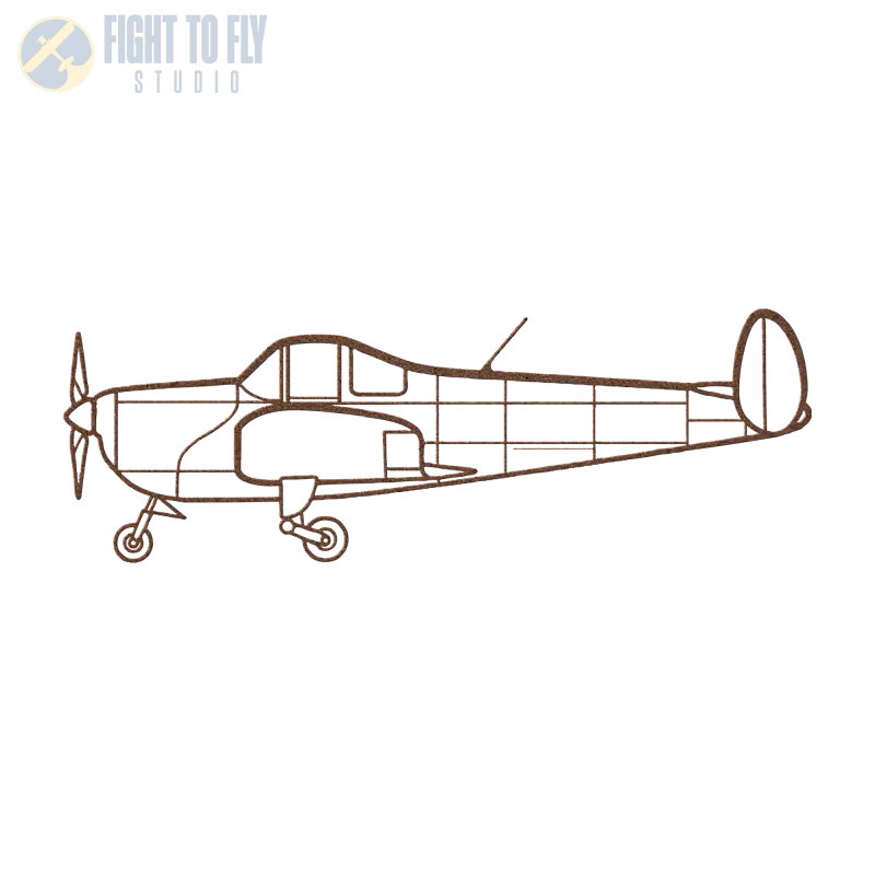 Ercoupe 415 Die Cut Metal Wall Art - Sign - Pilot gifts - WWII warbird t-shirt