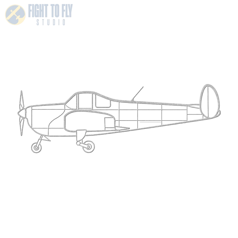 Ercoupe 415 Die Cut Metal Wall Art - Sign - Pilot gifts - WWII warbird t-shirt