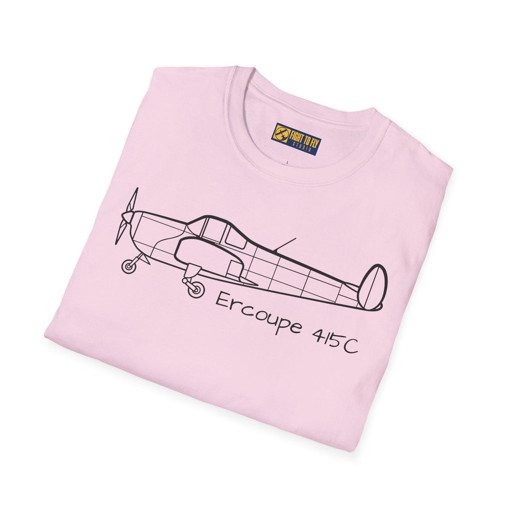 Ercoupe 415 Side Profile T-Shirt – Classic Aircraft Tee - Gifts for pilots - Aviation apparel