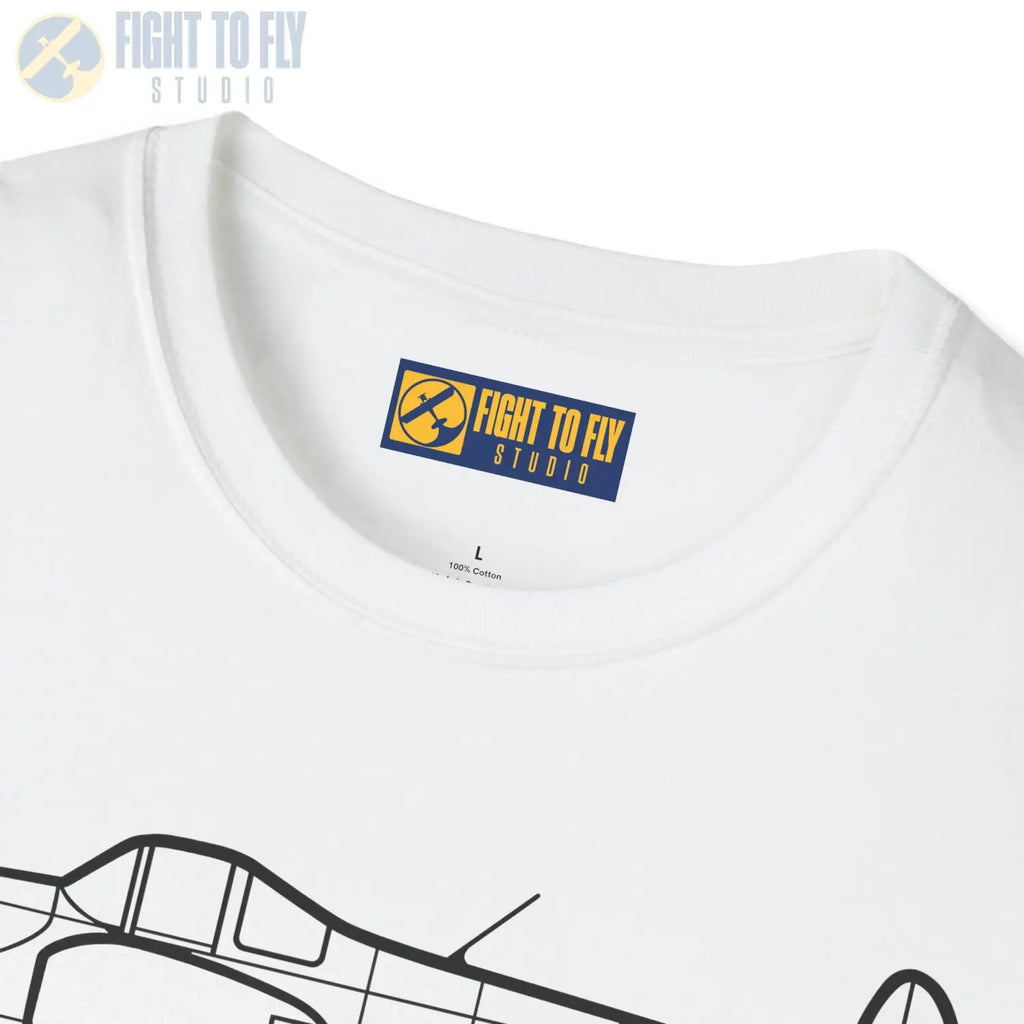 Ercoupe 415 Side Profile T-Shirt - Pilot gifts - WWII warbird t-shirt