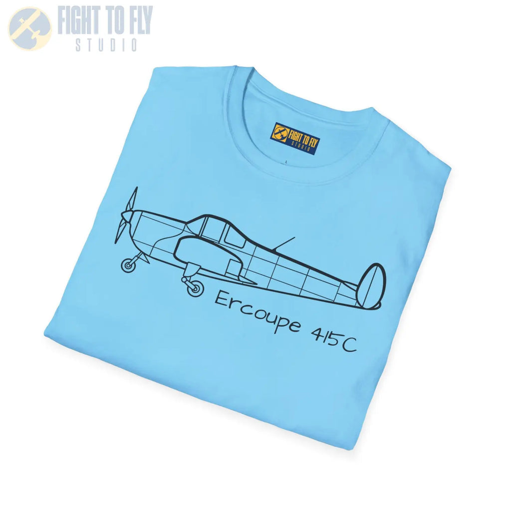 Ercoupe 415 Side Profile T-Shirt - Pilot gifts - WWII warbird t-shirt