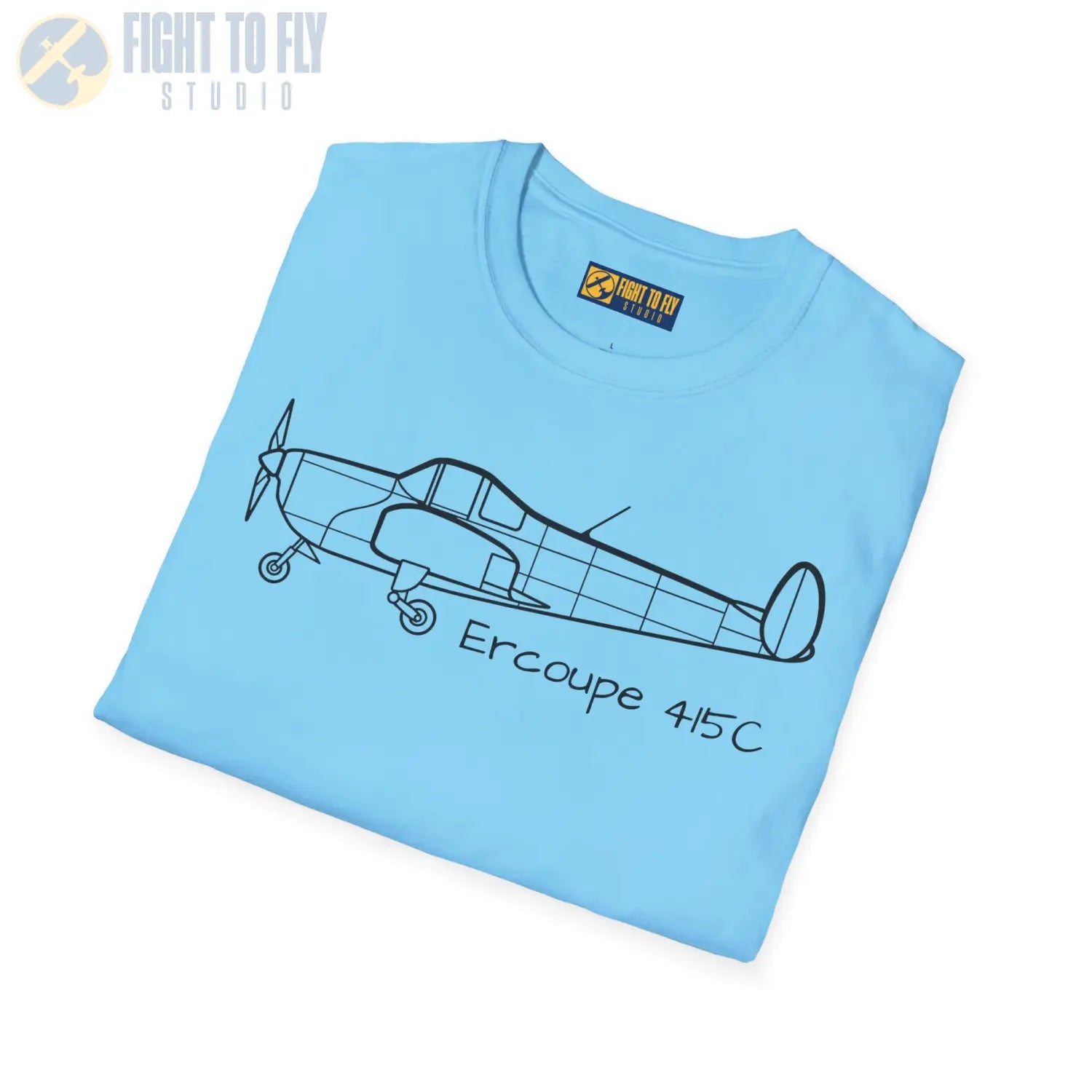 Ercoupe 415 Side Profile T-Shirt - Pilot gifts - WWII warbird t-shirt