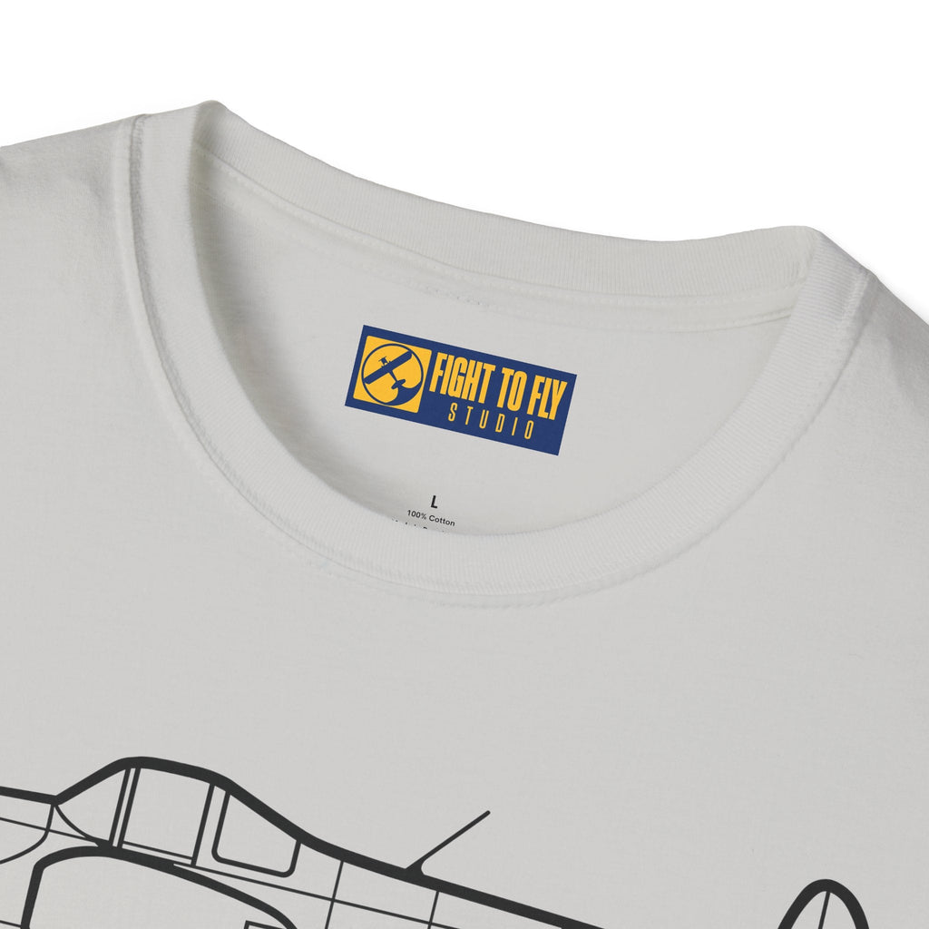 Ercoupe 415 Side Profile T-Shirt – Classic Aircraft Tee - Gifts for pilots - Aviation apparel