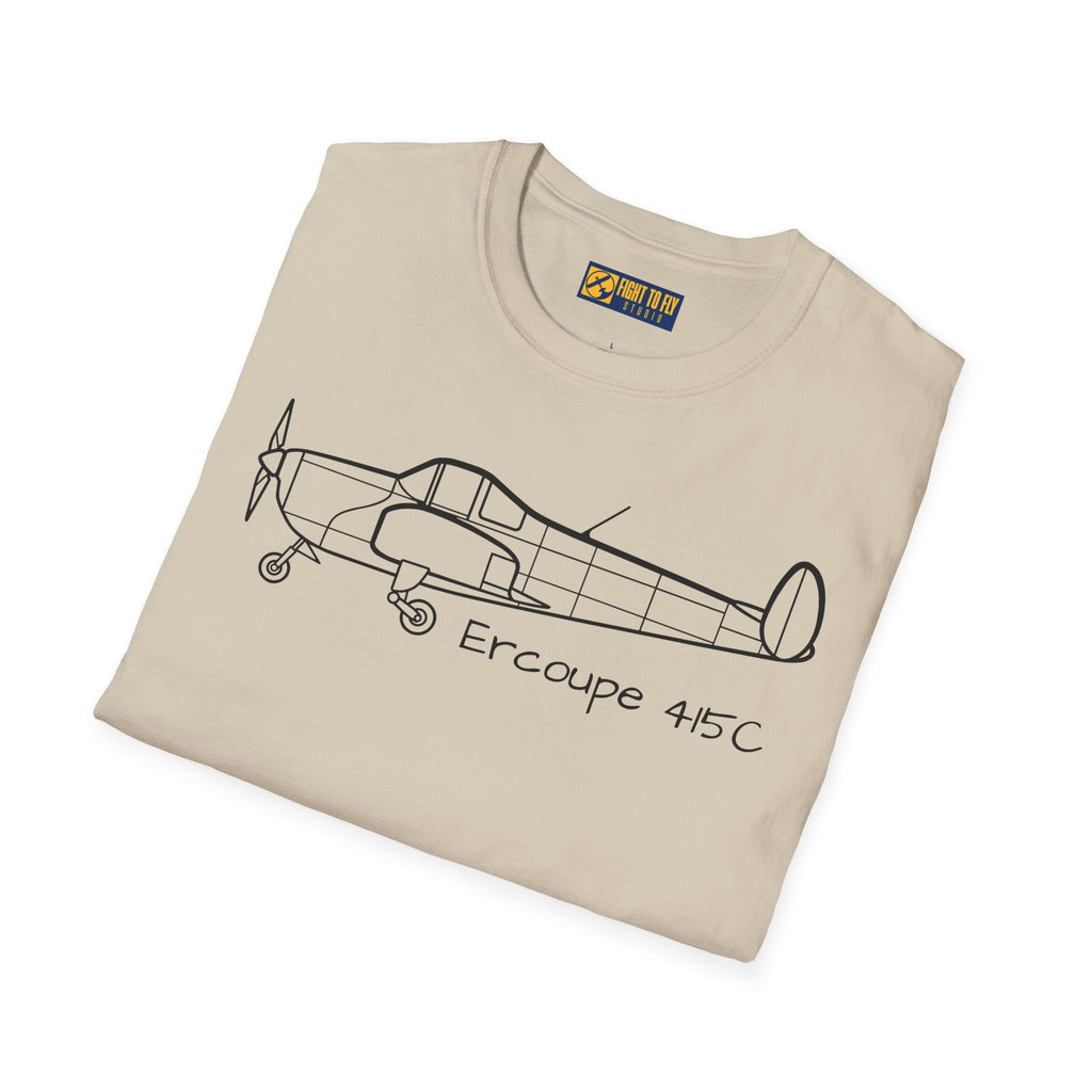 Ercoupe 415 Side Profile T-Shirt – Classic Aircraft Tee - Gifts for pilots - Aviation apparel