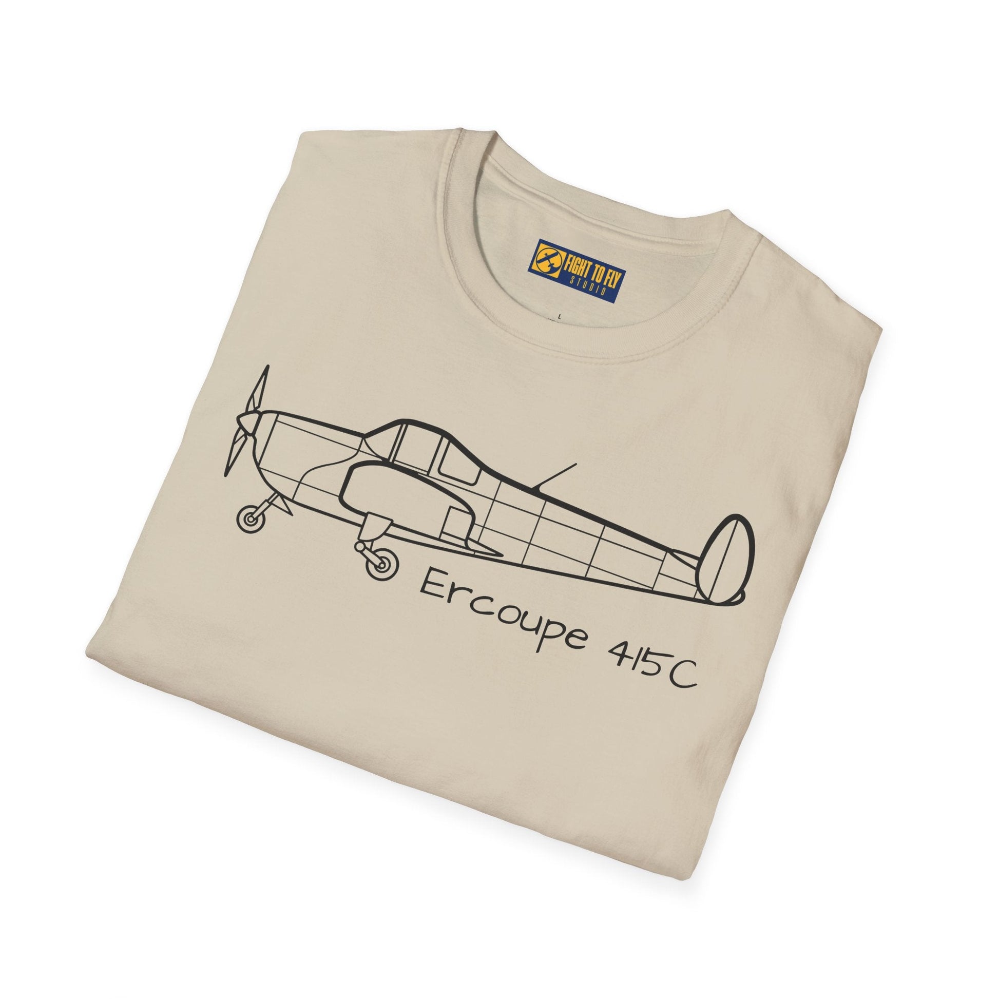 Ercoupe 415 Side Profile T-Shirt – Classic Aircraft Tee - Gifts for pilots - Aviation apparel