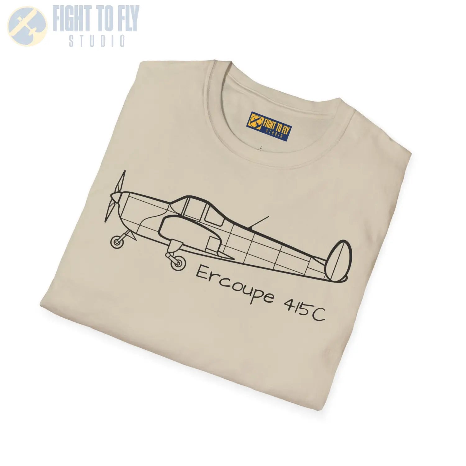 Ercoupe 415 Side Profile T Shirt Pilot gifts WWII warbird t shirt
