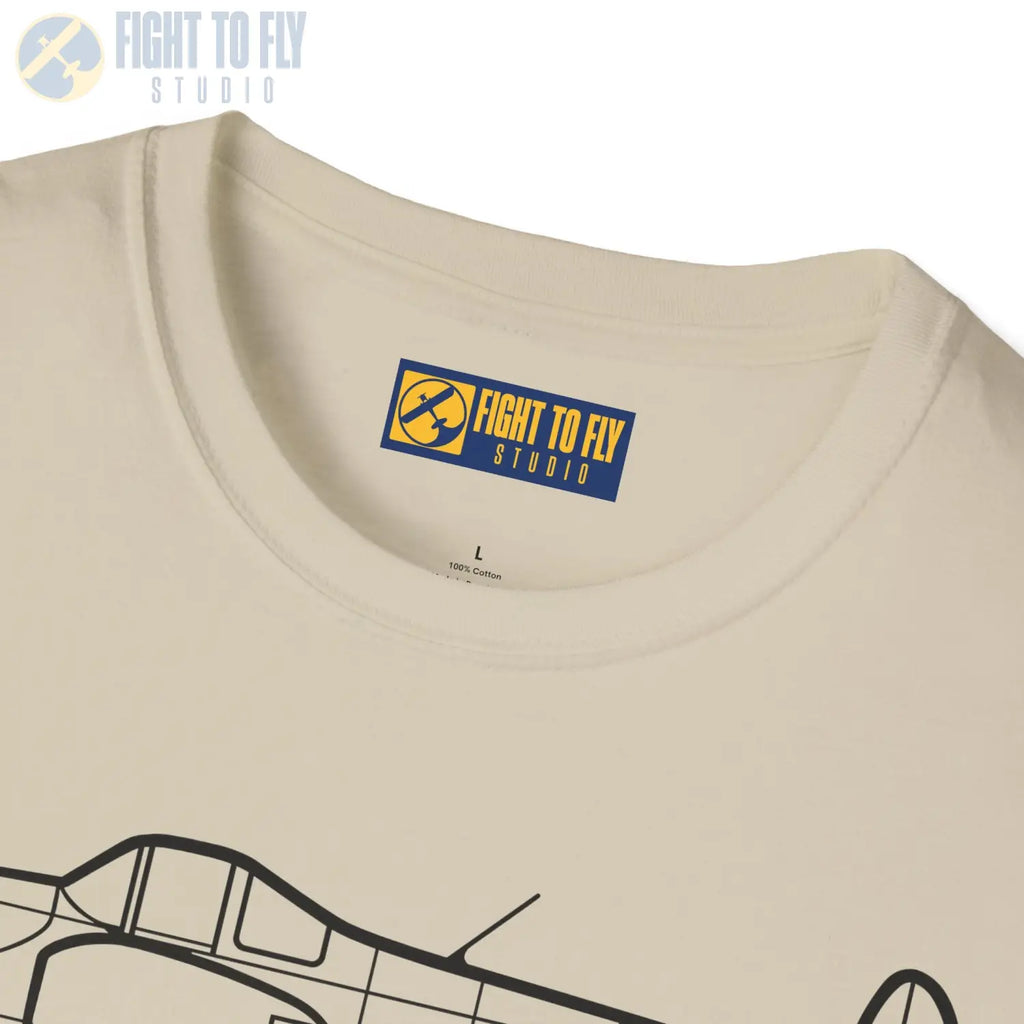 Ercoupe 415 Side Profile T-Shirt - Pilot gifts - WWII warbird t-shirt