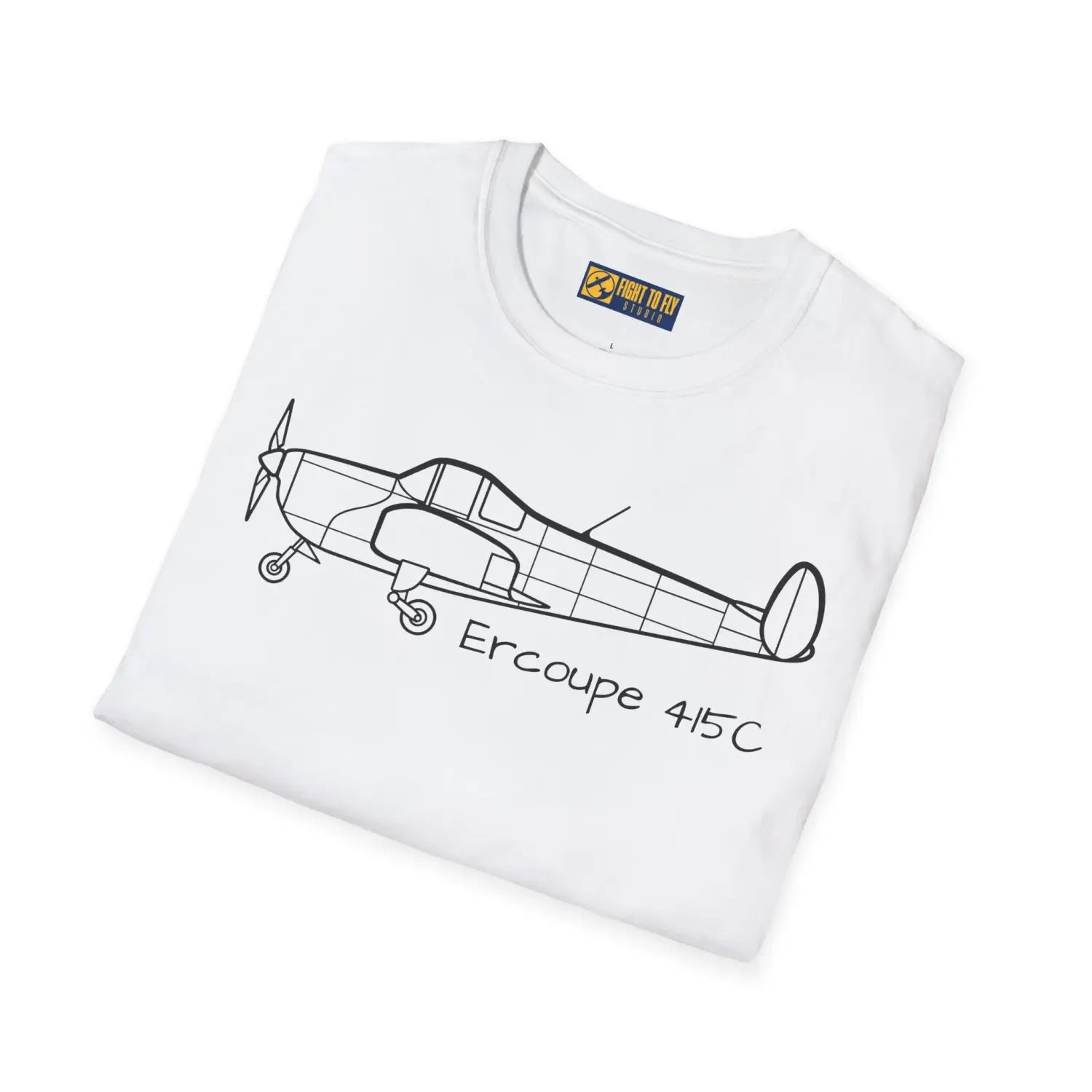 Ercoupe 415 Side Profile T-Shirt - Pilot gifts - WWII warbird t-shirt