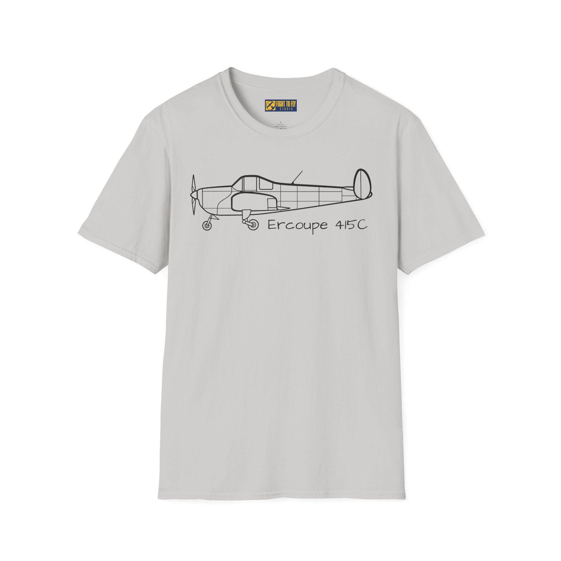 Ercoupe 415 Side Profile T-Shirt – Classic Aircraft Tee - Gifts for pilots - Aviation apparel