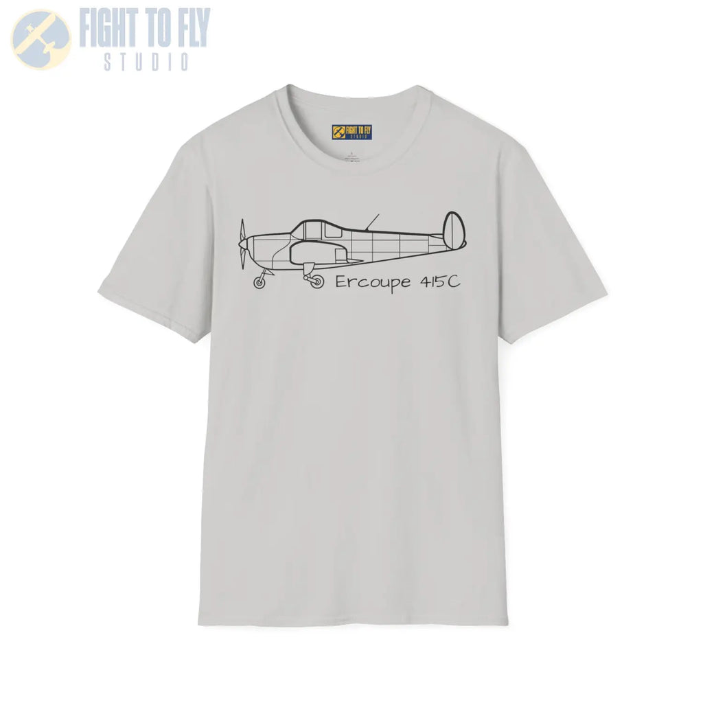 Ercoupe 415 Side Profile T-Shirt - Pilot gifts - WWII warbird t-shirt