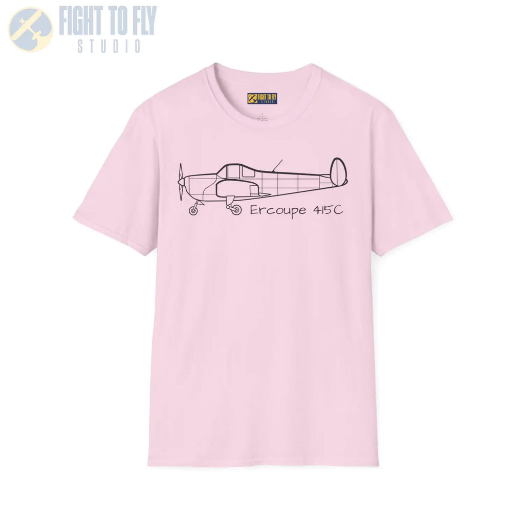 Ercoupe 415 Side Profile T-Shirt - Pilot gifts - WWII warbird t-shirt